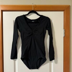 Arq Black Long Sleeve Bodysuit M